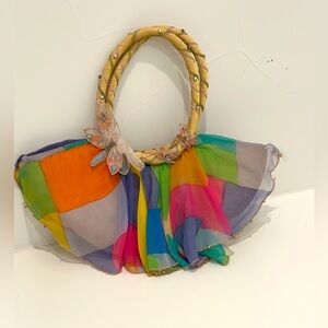 SOLD Mary Frances Multi Colored Handbag